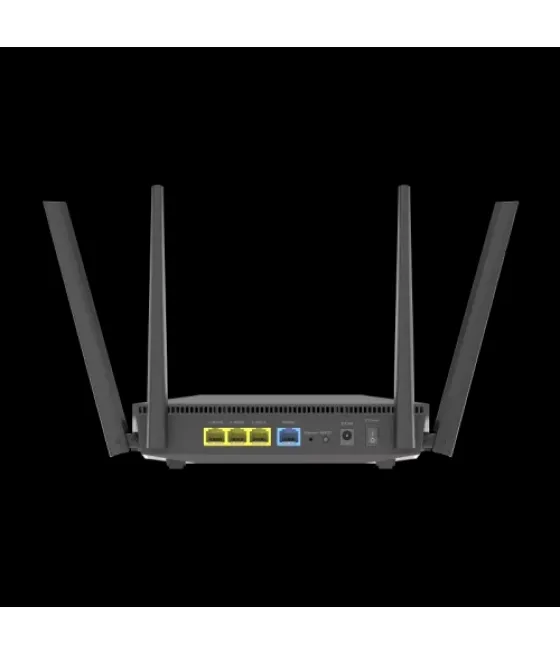 Asus rt-ax52 ax1800 aimesh router inalámbrico gigabit ethernet doble banda (2,4 ghz / 5 ghz) negro