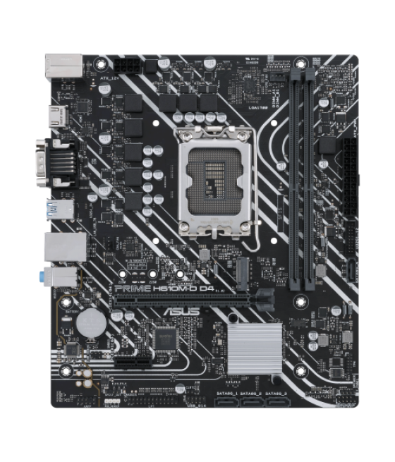 Placa asus prime h610m-d d4,intel,1700,h610,2ddr4,matx