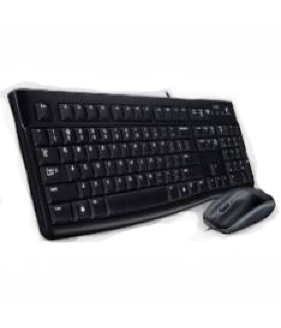 Teclado + mouse logitech mk120 optico usb 2.0 negro