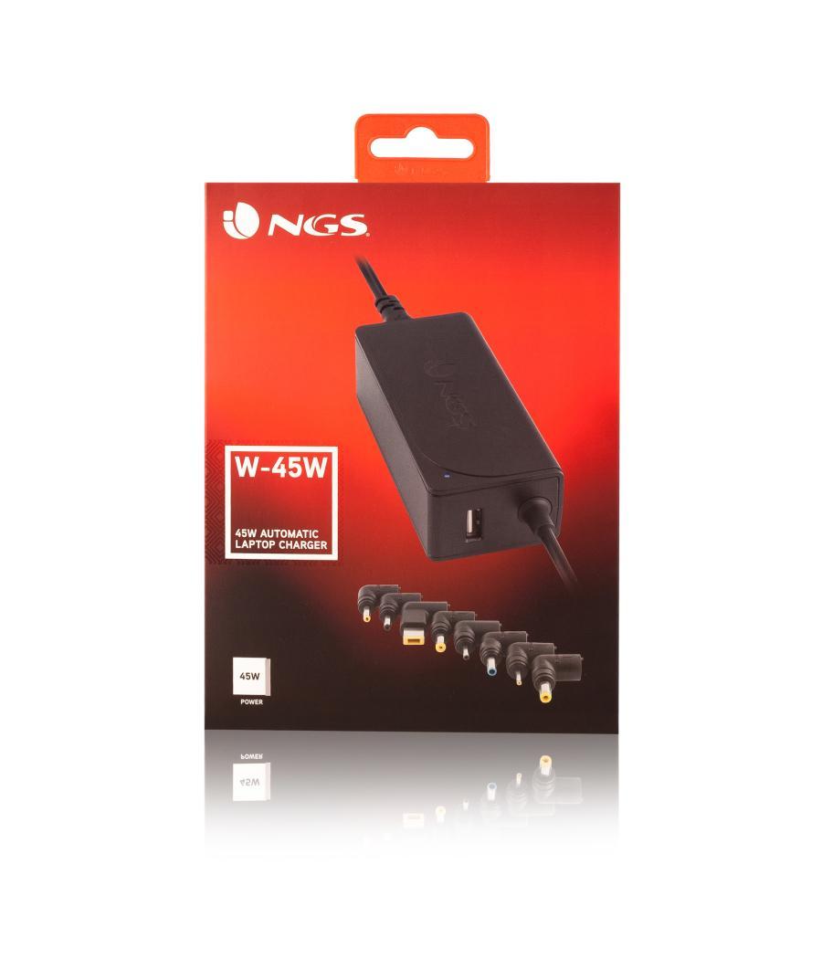 Cargador portatil w - 45w - 8 conectores - 45w - 19 - 20v