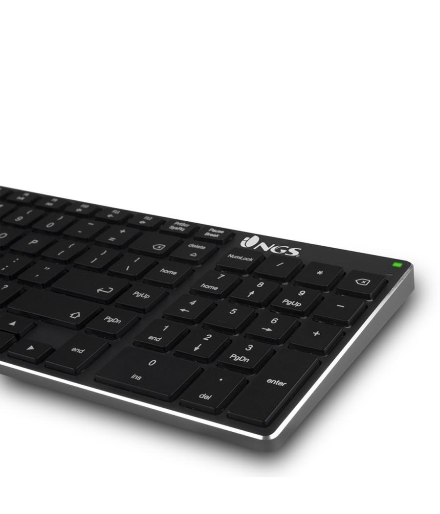 Teclado inalambrico recargable ngs fortune - bt