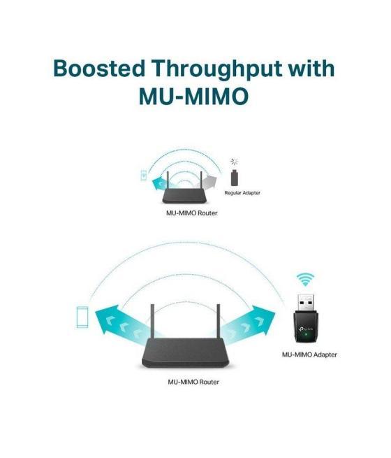 Mini adaptador usb - wifi tp-link archer t3u ac1300/ 1300mbps