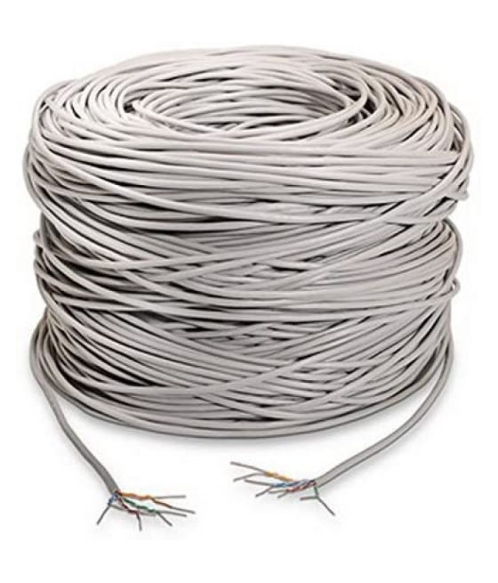 Bobina de cable rj45 utp nanocable 10.20.0504 cat.6/ 305m/ gris