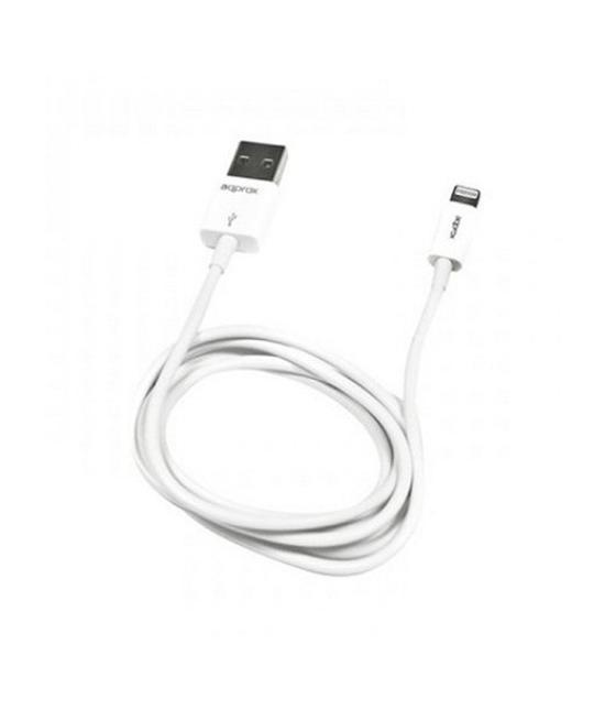 Cable usb(a) 2.0 a micro usb(b) + lightning approx 1m blanc
