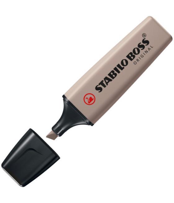 Stabilo boss original naturecolors marcador 4 pieza(s) punta de cincel beige, negro, verde, gris claro