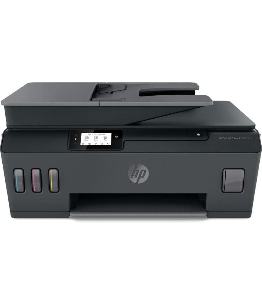 Multifunción recargable hp smart tank plus 655/ wifi/ fax/ negra