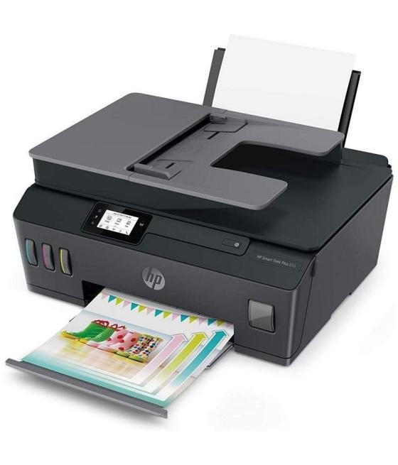 Multifunción recargable hp smart tank plus 655/ wifi/ fax/ negra