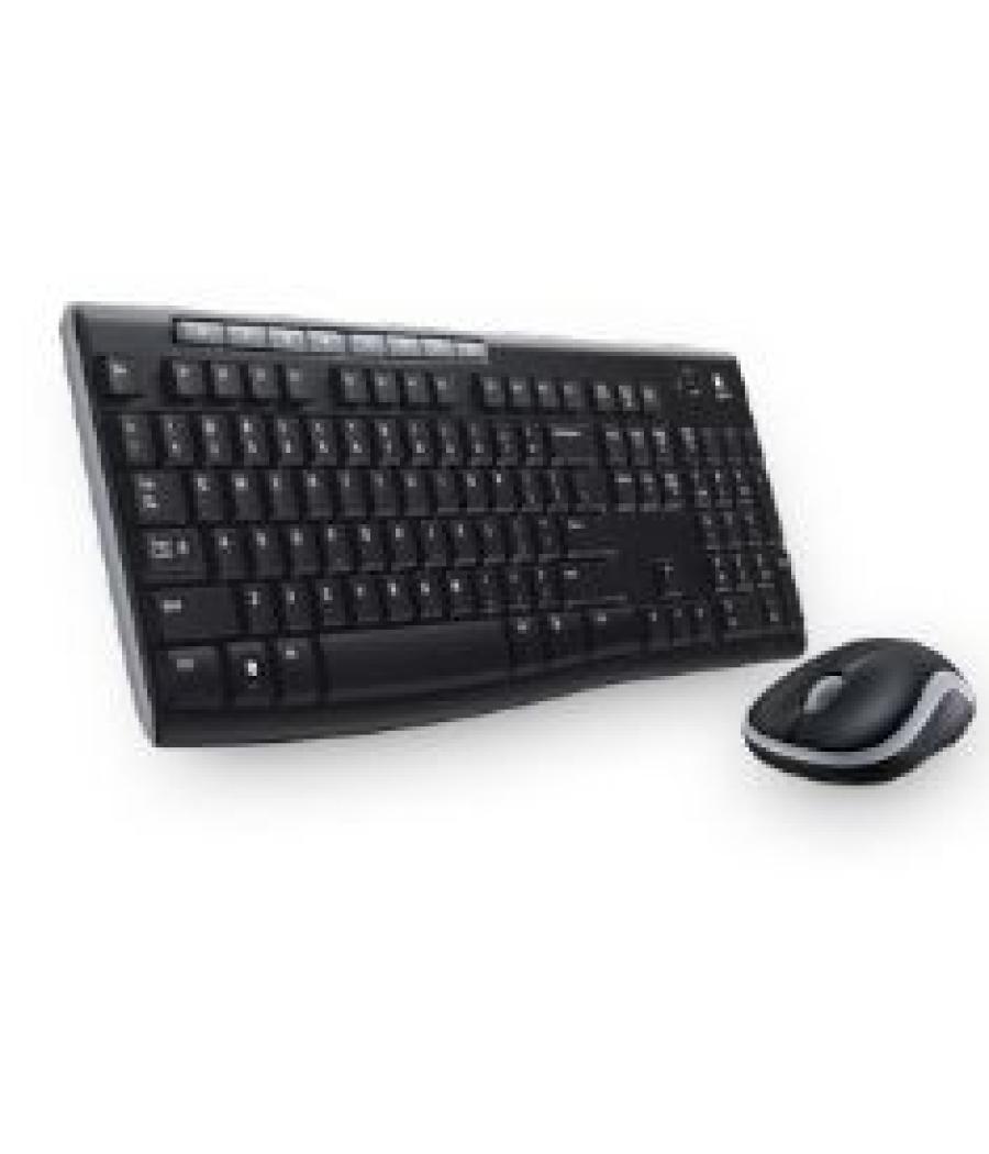 Teclado + mouse logitech mk270 optico wireless inalambrico usb 2.0 negro