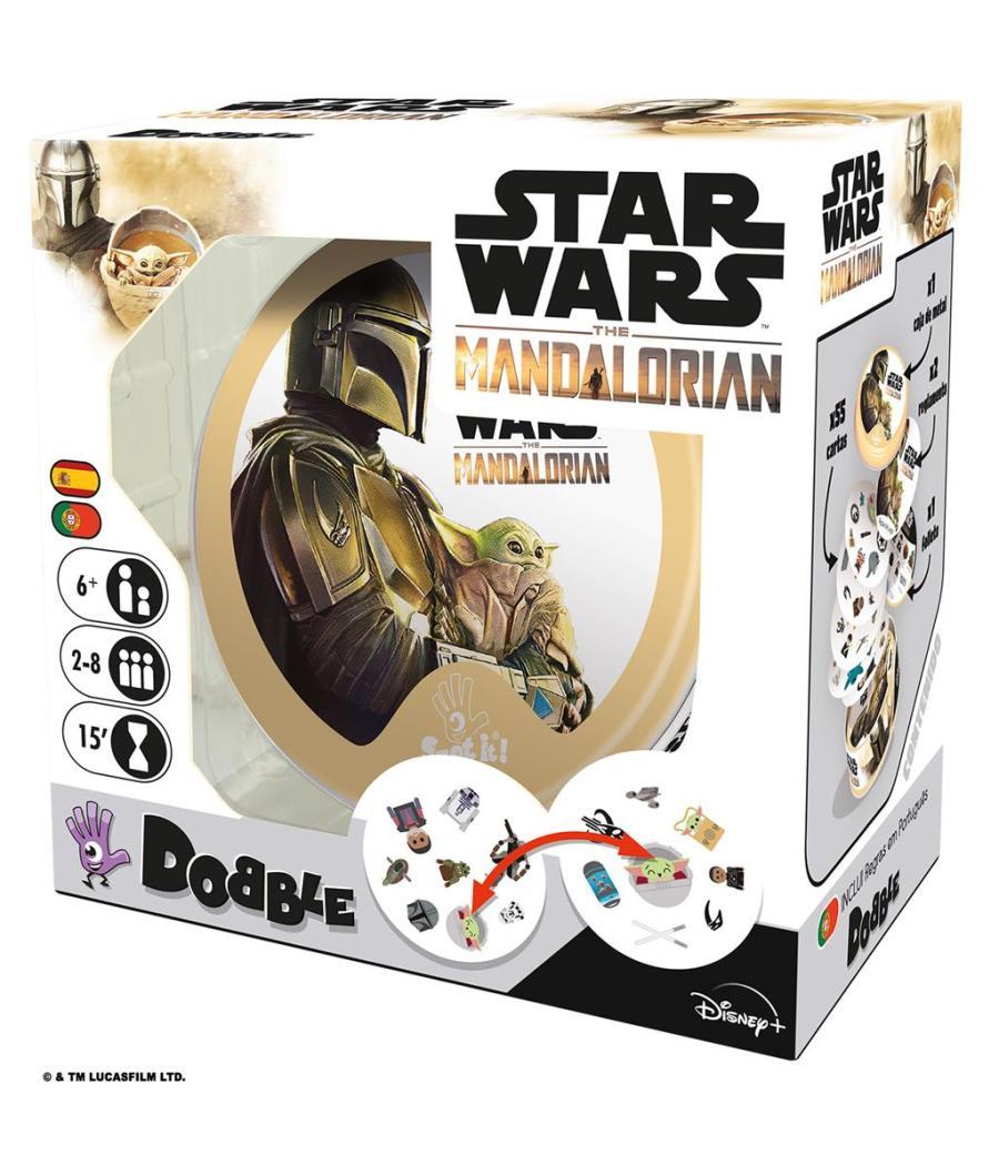 Juego de mesa dobble star wars mandalorian pegi 6