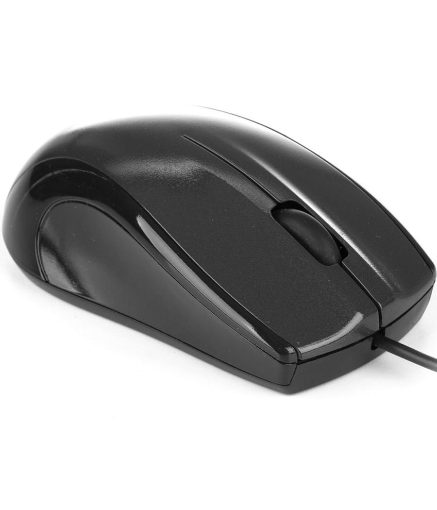 Raton con cable ngs mist - optico - 1000dpi - 2 botones + scroll - ergonomico - usb - negro