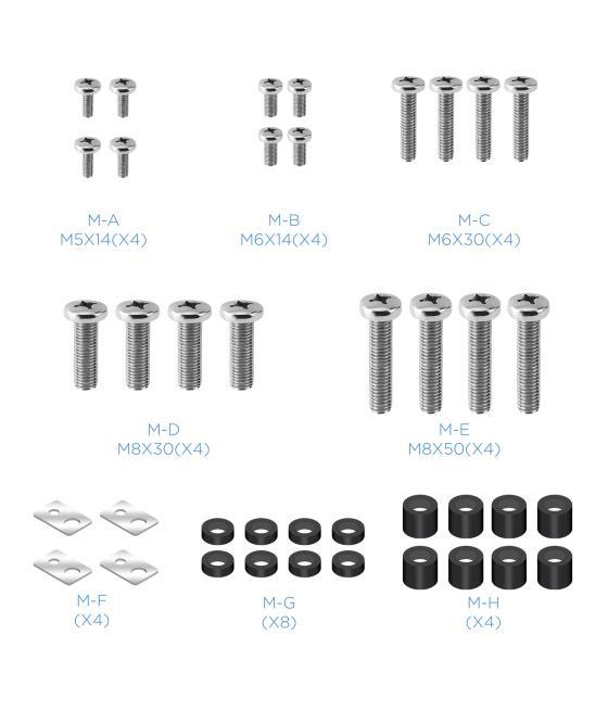 Soporte pared tv tooq lp42130t - b 60pulgadas - 100pulgadas carga maxima 130kg inclinacion negro