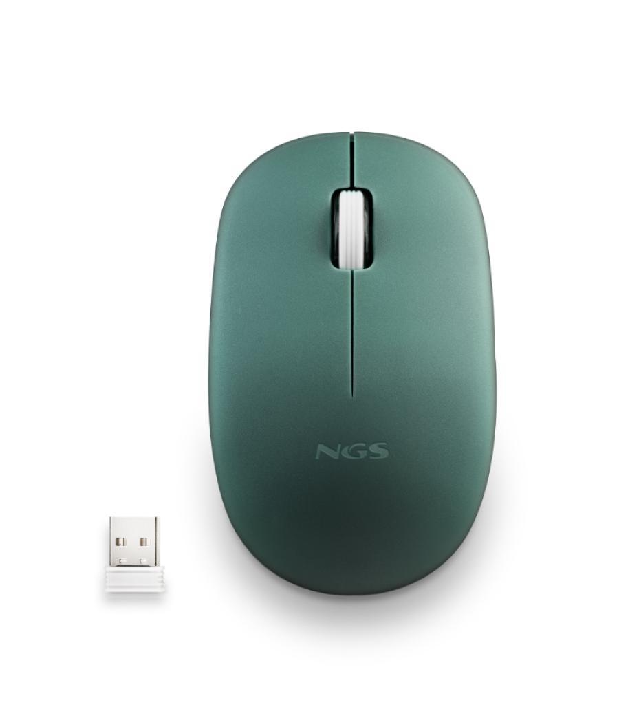 Raton notebook optico wireless fog pro verde ngs