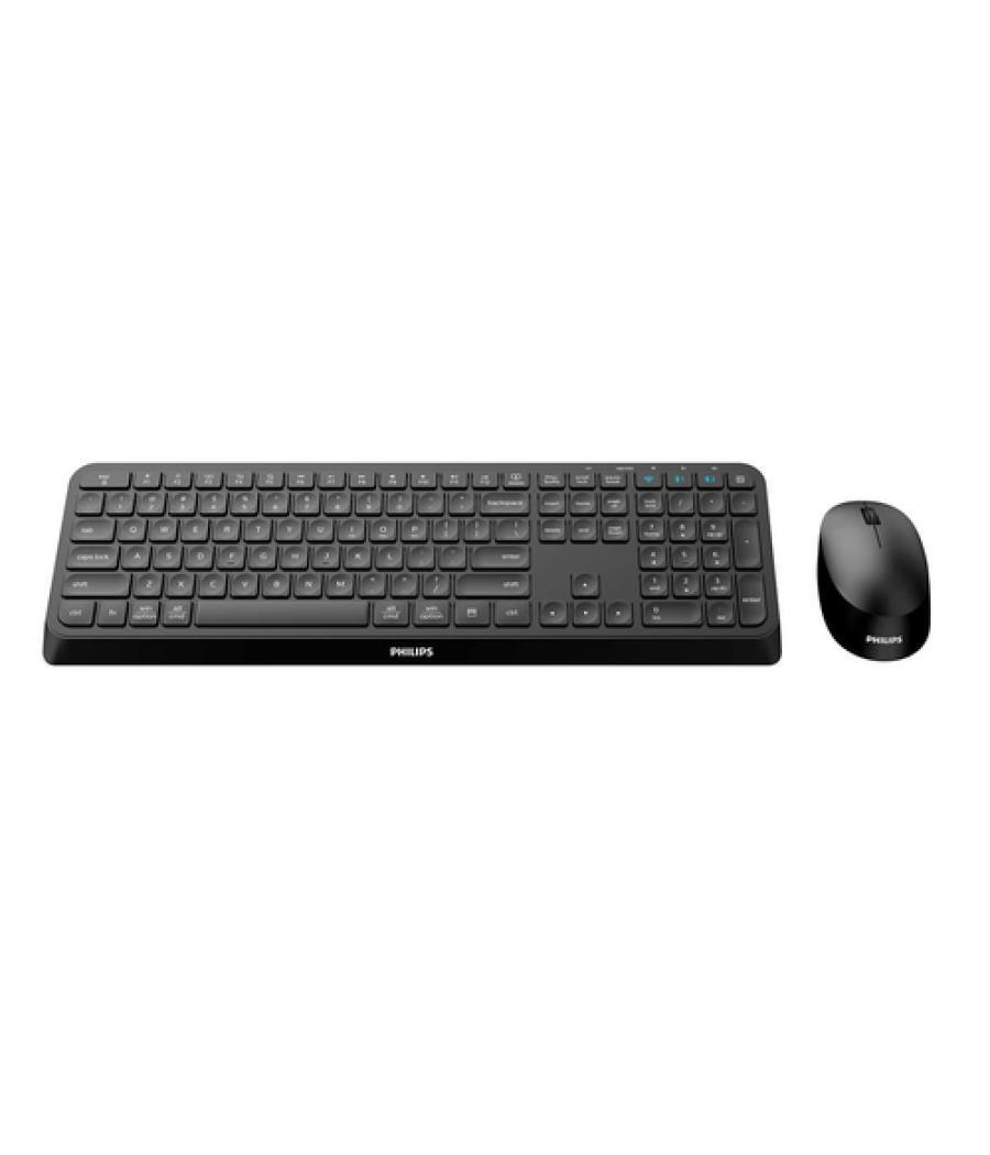 Philips 4000 series SPT6407B/16 teclado Ratón incluido RF Wireless + Bluetooth QWERTY Inglés Negro