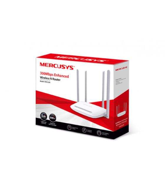Mercusys mw325r router inalámbrico ethernet rápido banda única (2,4 ghz) blanco