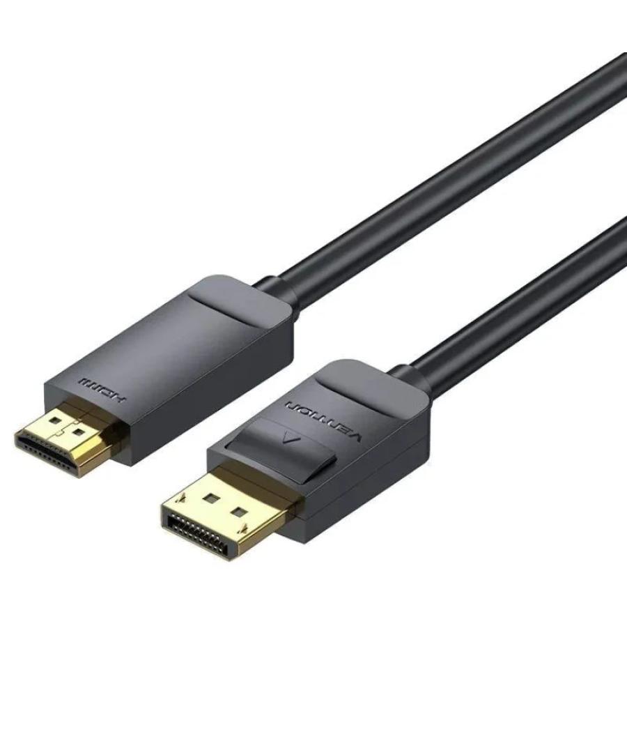 Conversor displayport/m a hdmi/m 4k 2 m negro vention