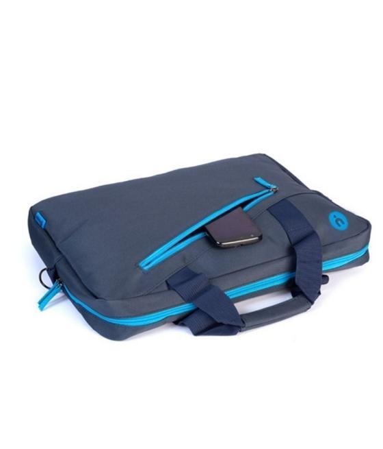 Maletín monray ginger para portátiles hasta 15.6'/ cinta para trolley/ azul