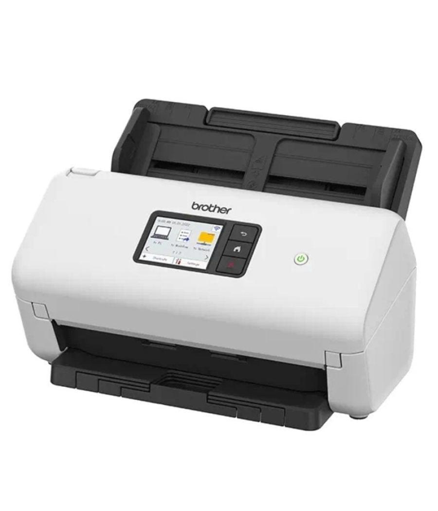 Escáner documental brother ads-4500w con alimentador de documentos adf/ doble cara