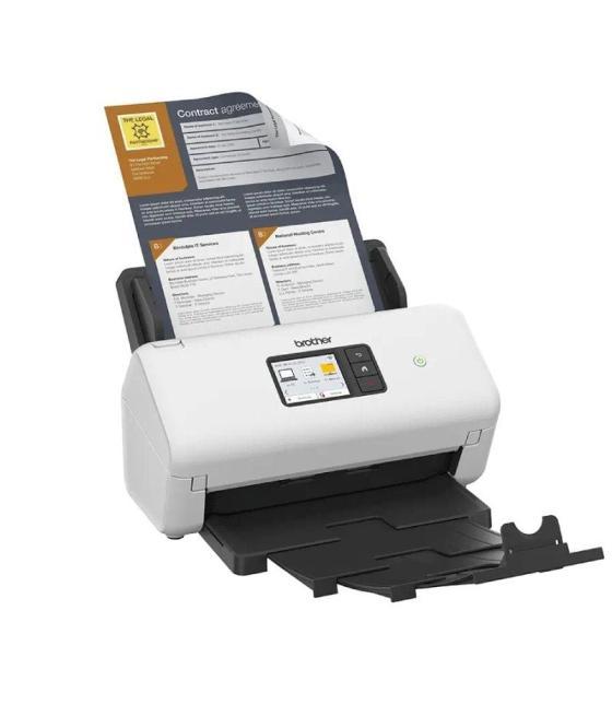 Escáner documental brother ads-4500w con alimentador de documentos adf/ doble cara