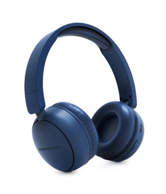 Headset bluetooth energy sistem radio color azul eco 100% reciclado - gravity bt 5.3 usb-c asistente de voz manos libres fm micr