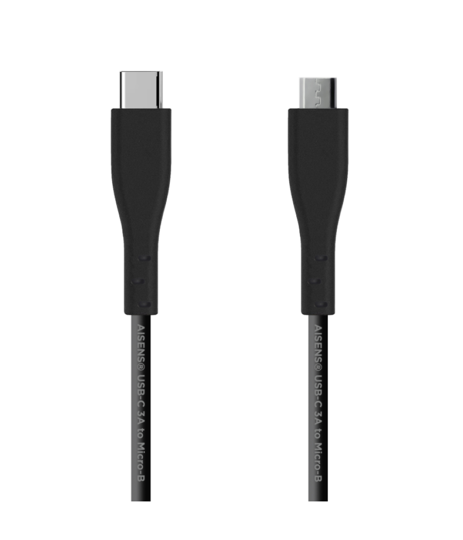 Aisens cable usb 2.0 3a tipo usb-c m-micro b m negro 1.0m