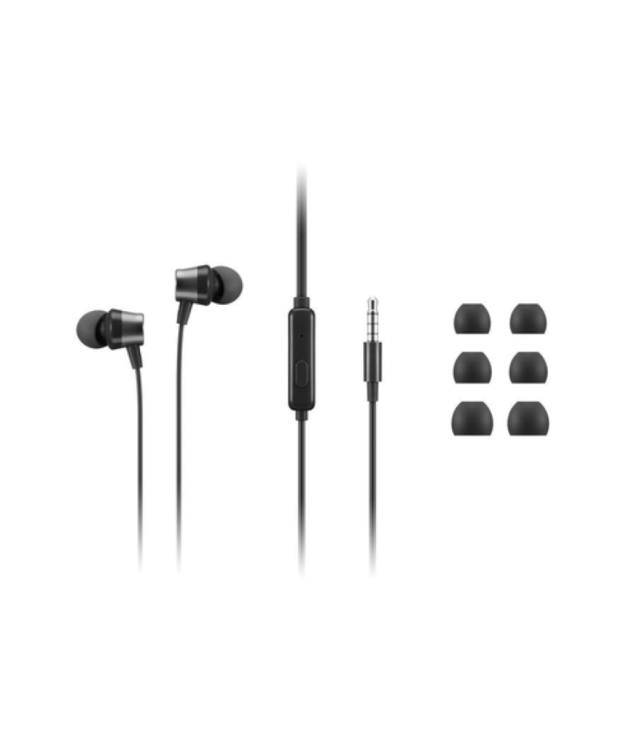 Lenovo 4XD1J77352 auricular y casco Auriculares Alámbrico Dentro de oído Oficina/Centro de llamadas Negro