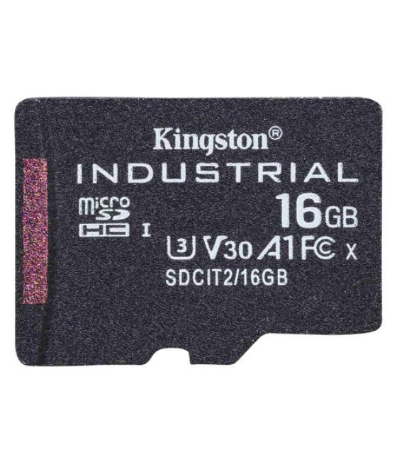 Kingston technology industrial 16 gb microsdhc uhs-i clase 10