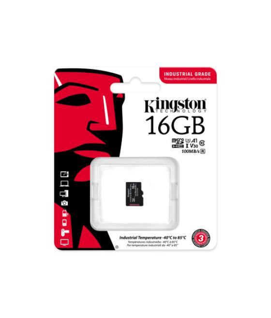 Kingston technology industrial 16 gb microsdhc uhs-i clase 10