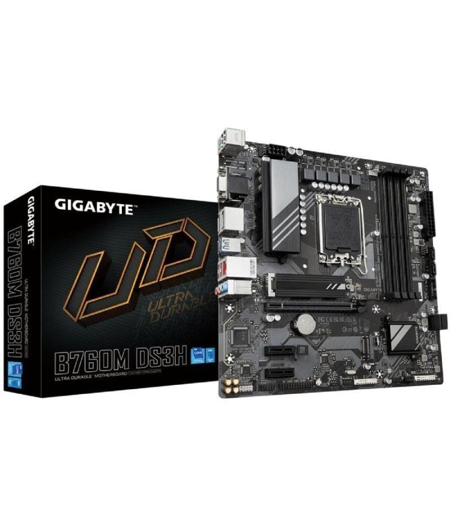 Placa base gigabyte b760m ds3h socket 1700/ micro atx