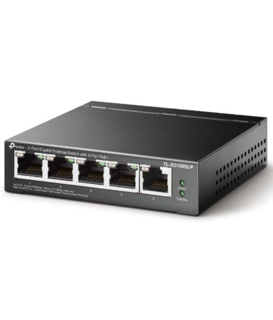 Switch tp-link tl-sg1005lp 5 puertos/ rj-45 10/100/1000/ poe