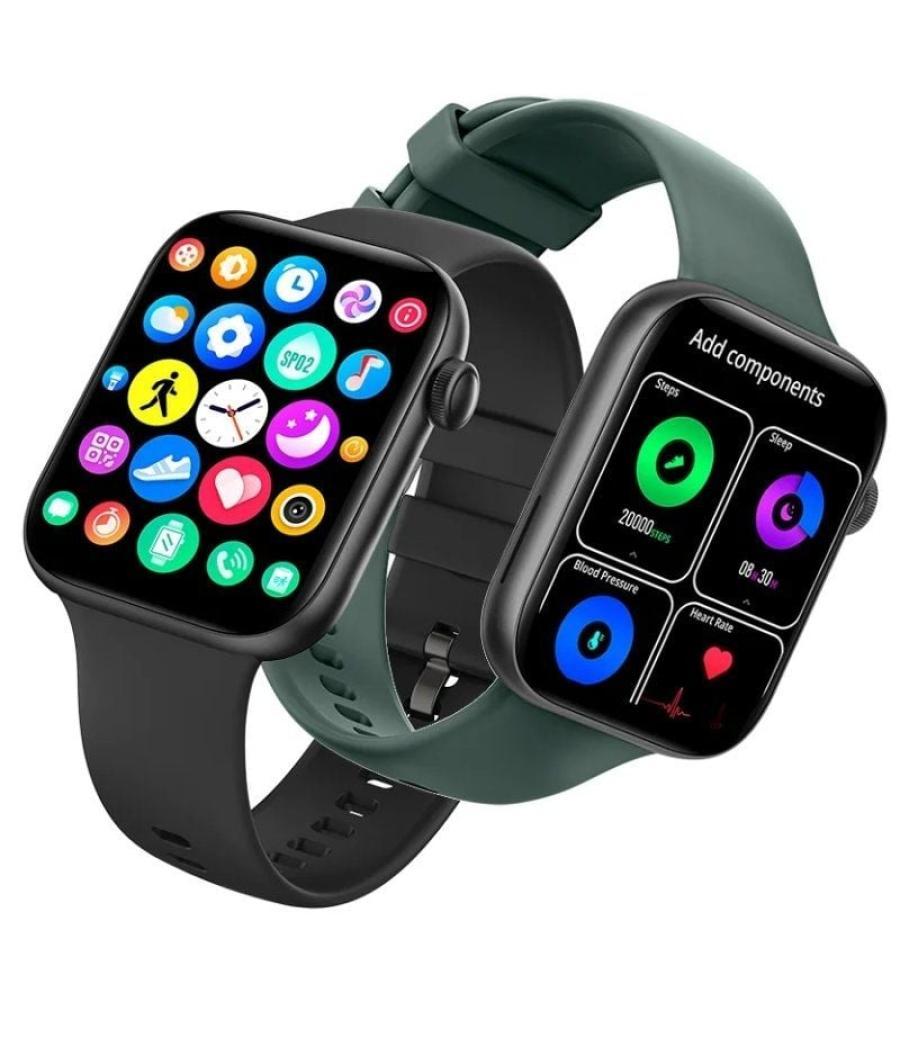 Smartwatch spc smartee duo 2 9650n/ notificaciones/ frecuencia cardíaca/ negro/ incluye correa extra