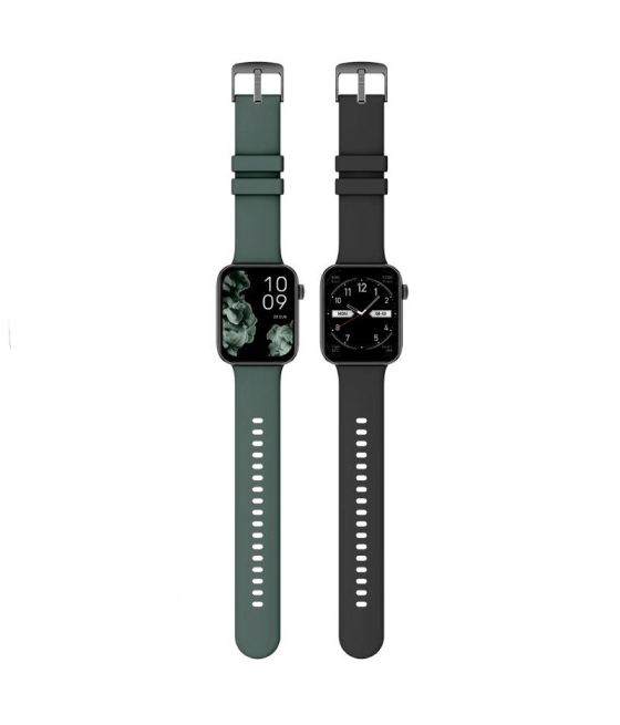 Smartwatch spc smartee duo 2 9650n/ notificaciones/ frecuencia cardíaca/ negro/ incluye correa extra