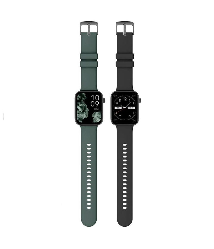 Smartwatch spc smartee duo 2 9650n/ notificaciones/ frecuencia cardíaca/ negro/ incluye correa extra