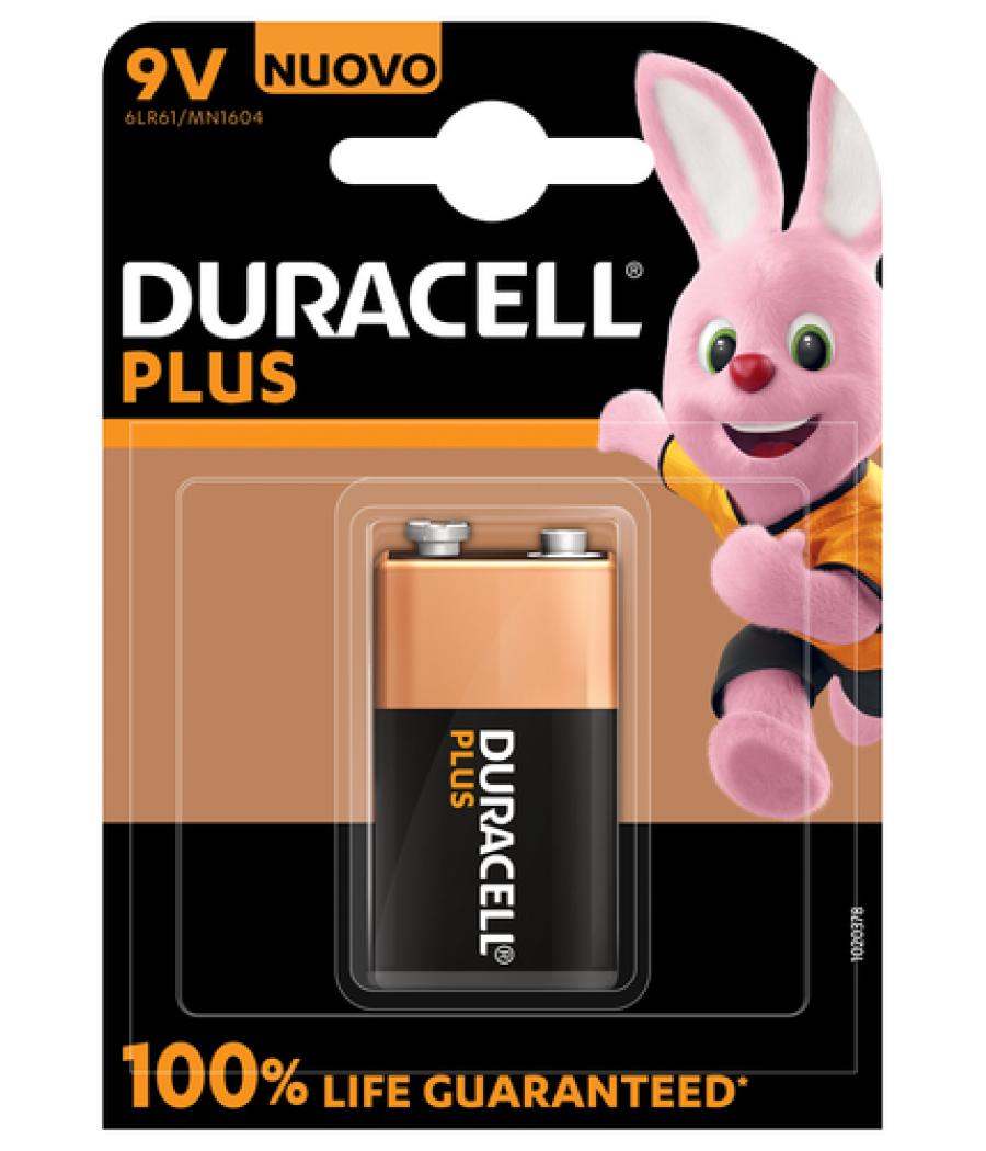 Duracell Plus 100 Batería de un solo uso 9V Alcalino