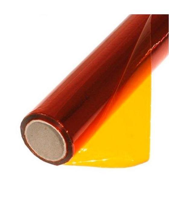 Sadipal papel celofán pliegos microperforado rollo 25h 50x65cm naranja