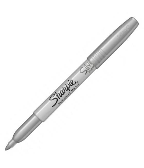 Sharpie marcador permanente metallic punta fina plata