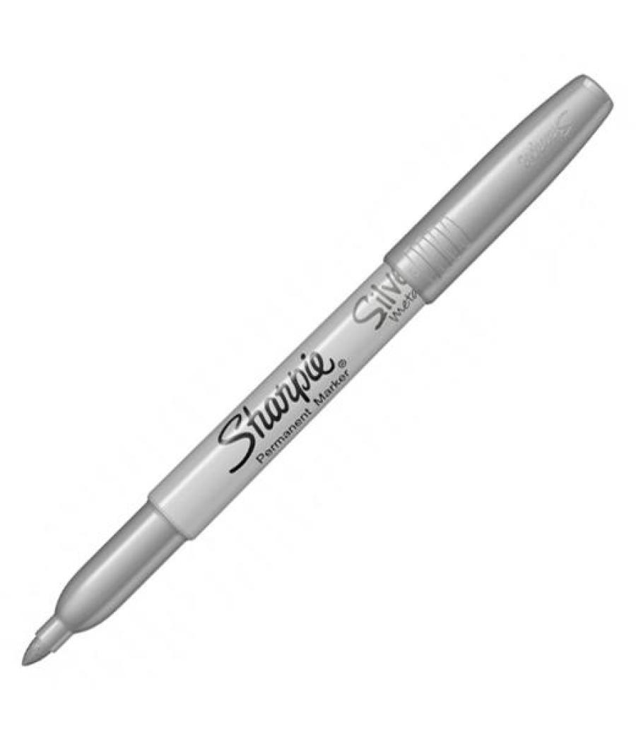 Sharpie marcador permanente metallic punta fina plata