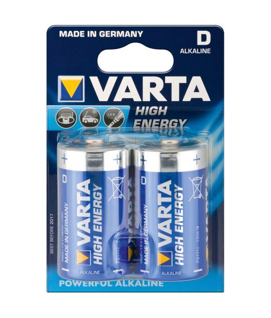 Pilas alcalinas varta d (pack 2)