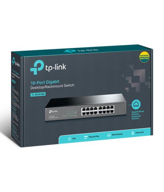 Tplink - switch 16p 10/100/1000 mbps tplink tl-sg1016d - carcasa metálica - 13"