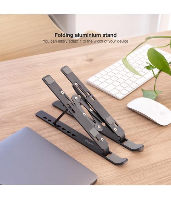 Soporte elevador aluminio plegable portÁtiles gris