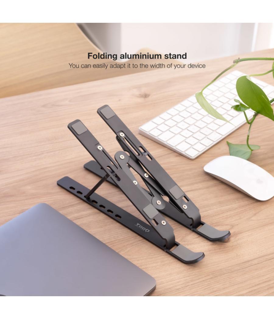 Soporte elevador aluminio plegable portÁtiles gris