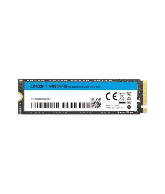 Lexar nm610pro - 1tb - m.2 2280 pcie gen3x4 nvme - hasta 3300mb/s lectura - hasta 2600mb/s escritura - 3 años garantía