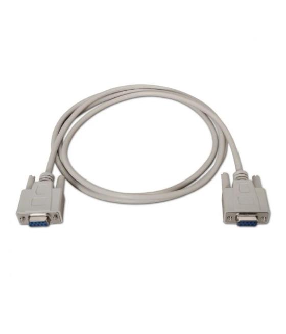 Aisens cable serie rs232 db9/m-db9/h beige 1.8m