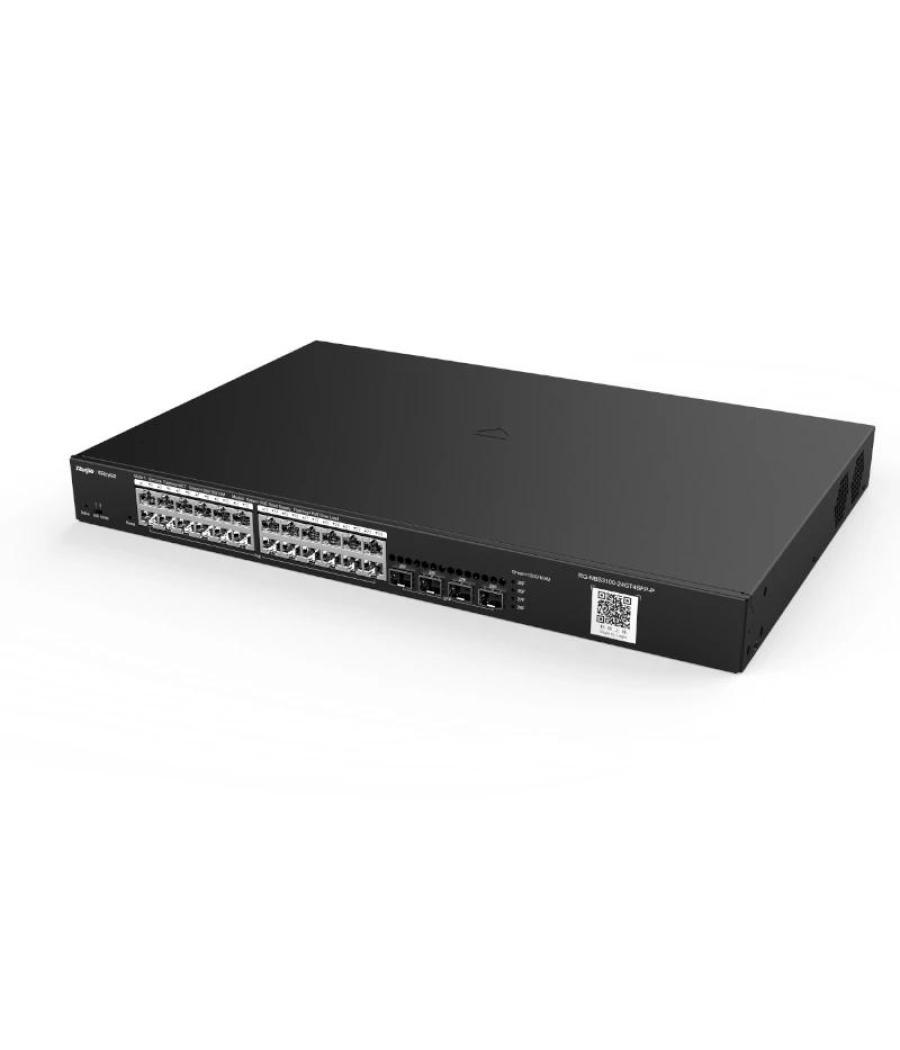 Ruijie switch l2 24 gbe poe/poe+ 4 sfp 370w