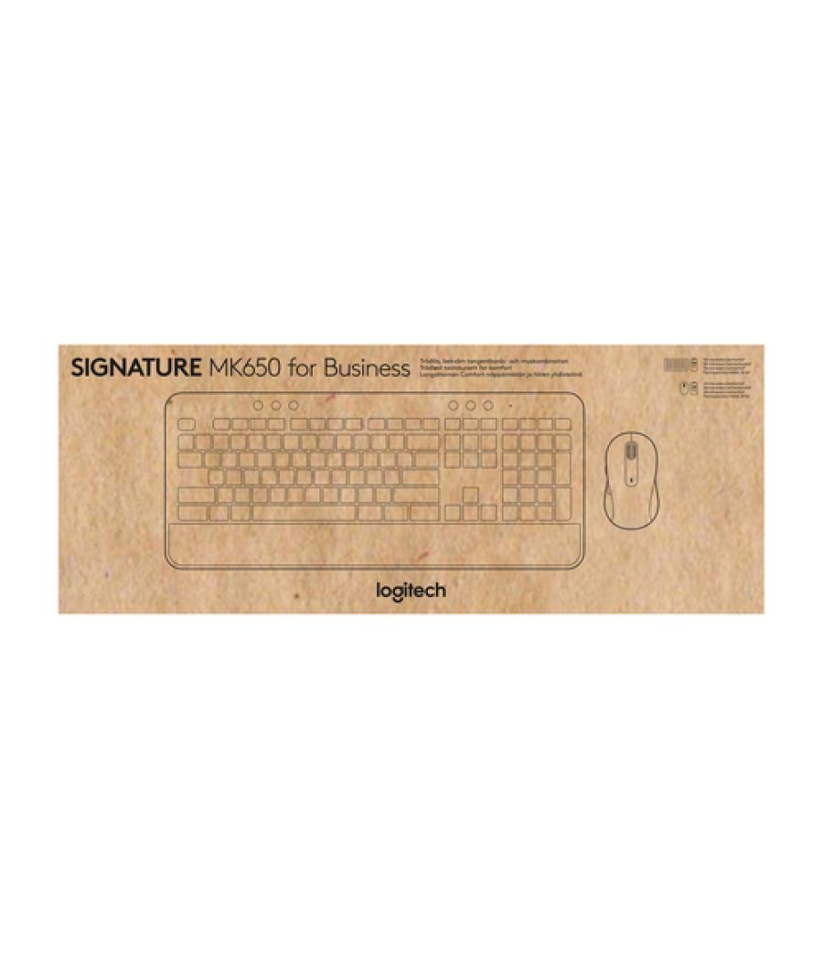 Logitech Signature MK650 Combo For Business teclado Ratón incluido Bluetooth QWERTZ Alemán Blanco