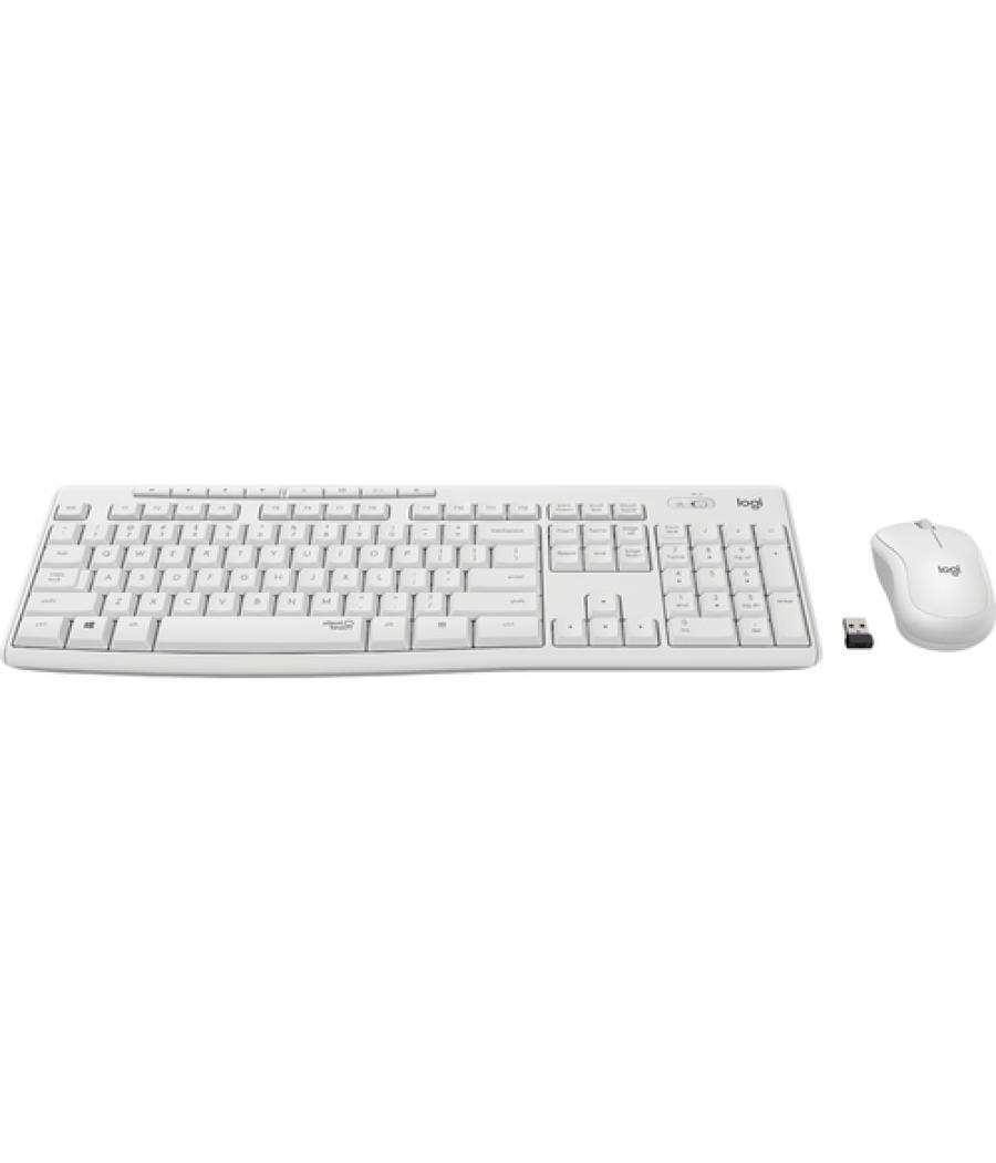 Logitech MK295 Silent Wireless Combo teclado Ratón incluido USB QWERTY Italiano Blanco