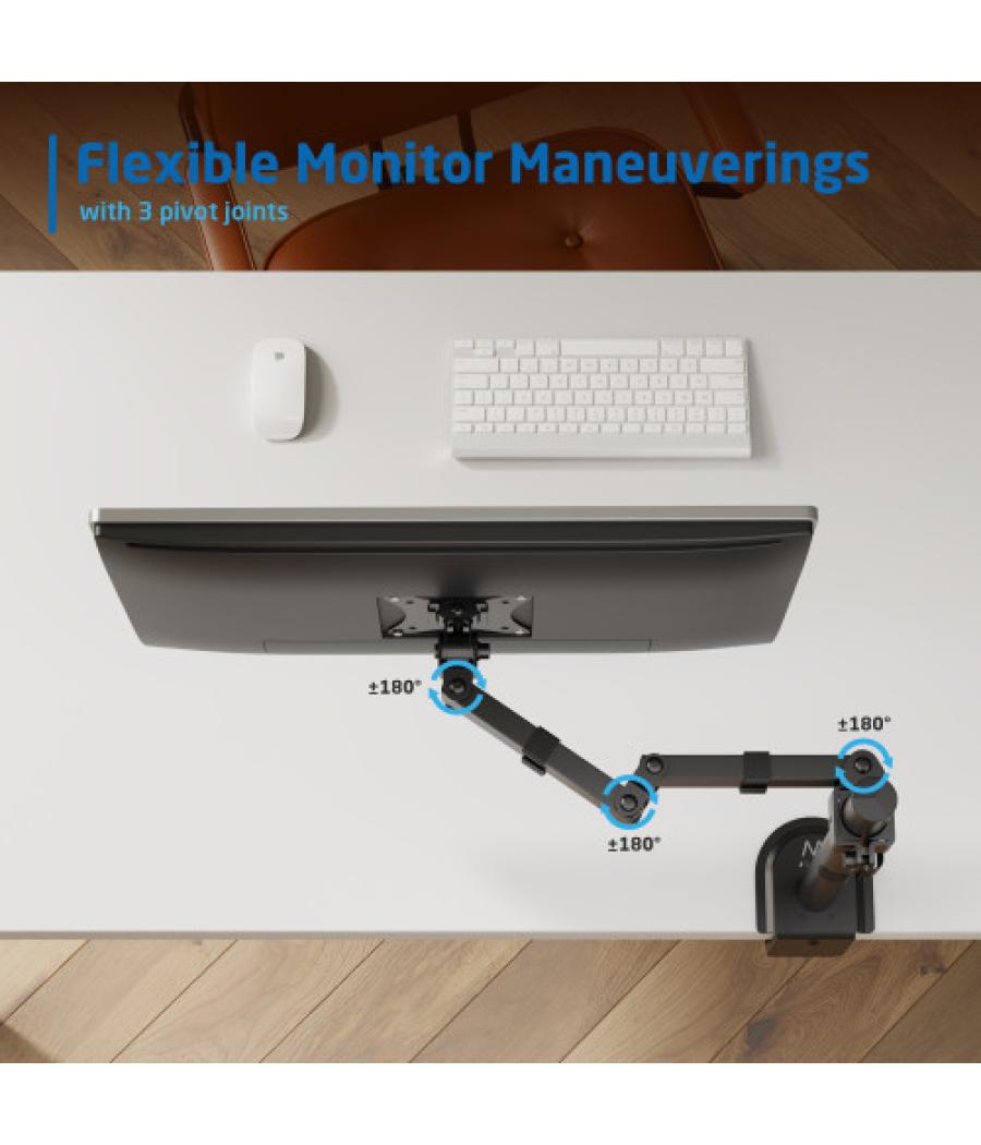 Ewent soporte de mesa para monitor hasta 34” carga máxima 9kg.