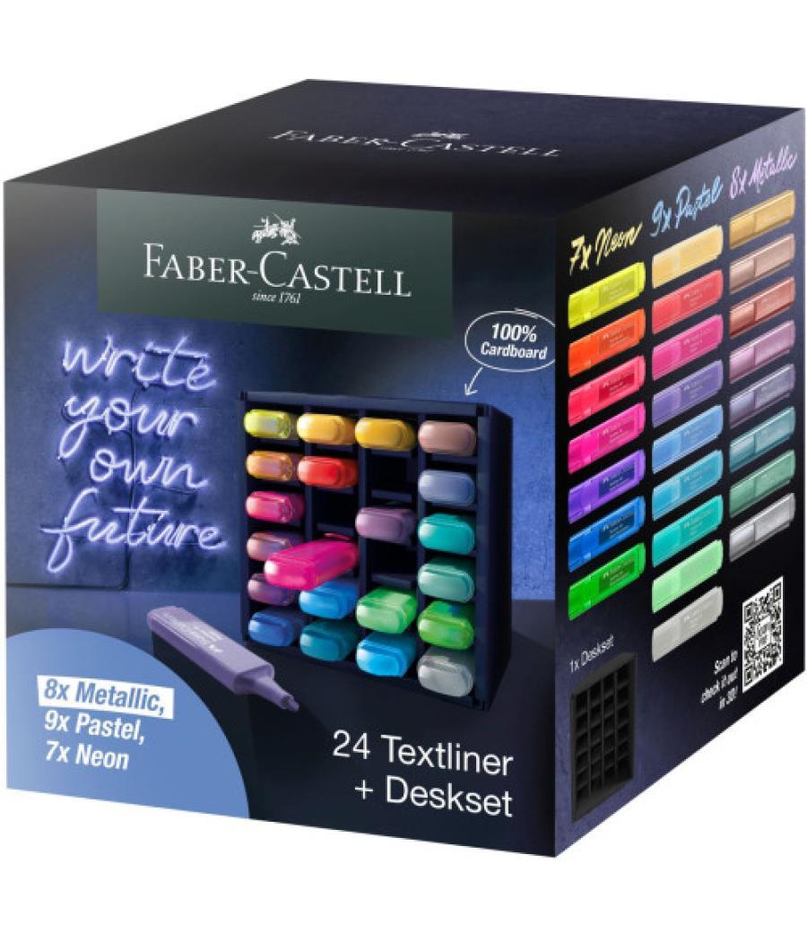 Faber-castell 254602 marcador 24 pieza(s) punta de cincel multicolor