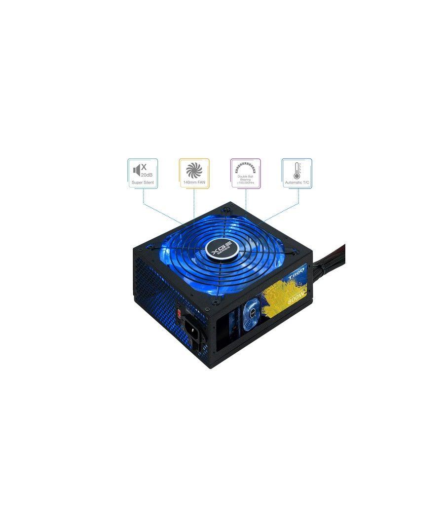 TooQ TQXGEII-800SAP unidad de fuente de alimentación 800 W 20+4 pin ATX ATX Negro - Imagen 9