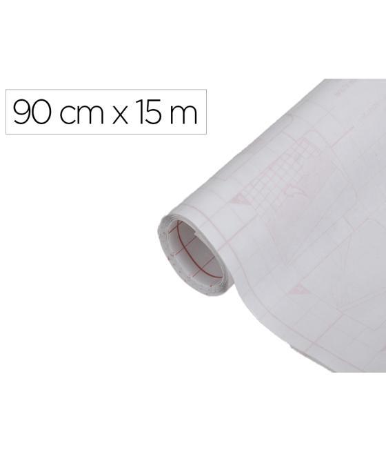 Rollo adhesivo d-c-fix blanco mate ancho 90 cm largo 15 mt