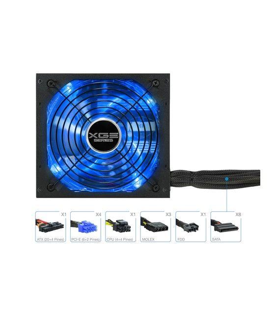 TooQ TQXGEII-800SAP unidad de fuente de alimentación 800 W 20+4 pin ATX ATX Negro - Imagen 10